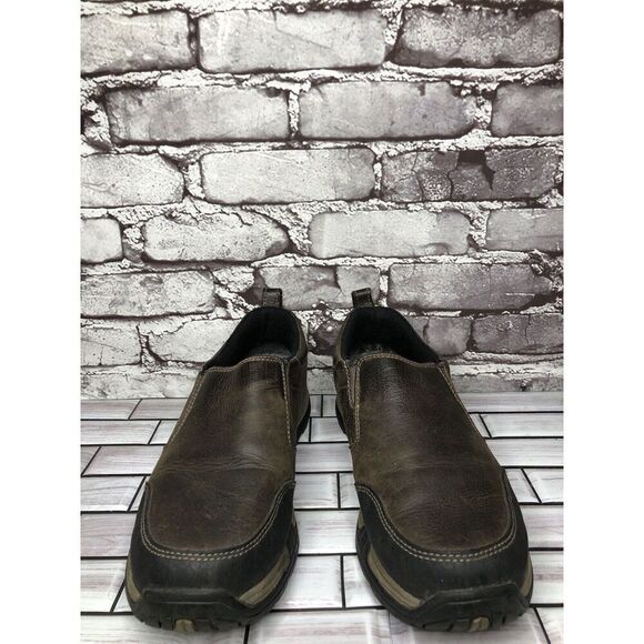 L.L Bean Traverse 507184 Brown Leather Slip On Trail Shoes Men’s Sz 9.5M US/43EU - Picture 10 of 14